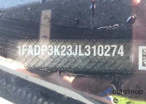 2018 Ford Focus Se z USA, uszkodzony, nr VIN 1FADP3K23JL310274